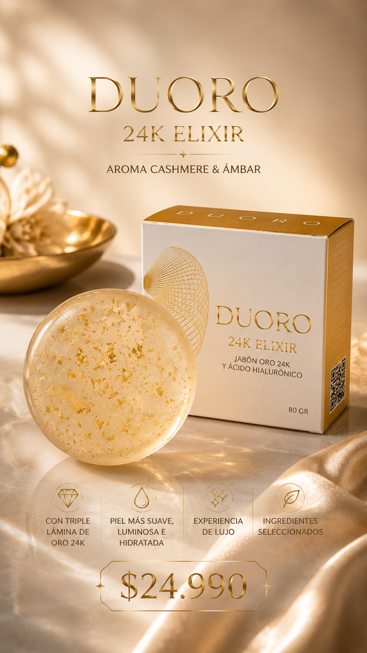 Jabón con Oro Cosmético 24K DUORO – ELÍXIR