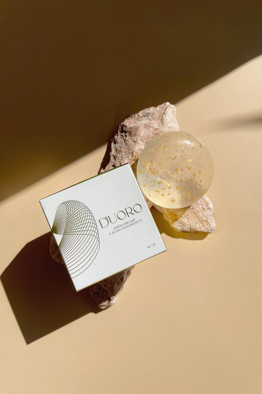 Jabón con Oro Cosmético 24K DUORO
