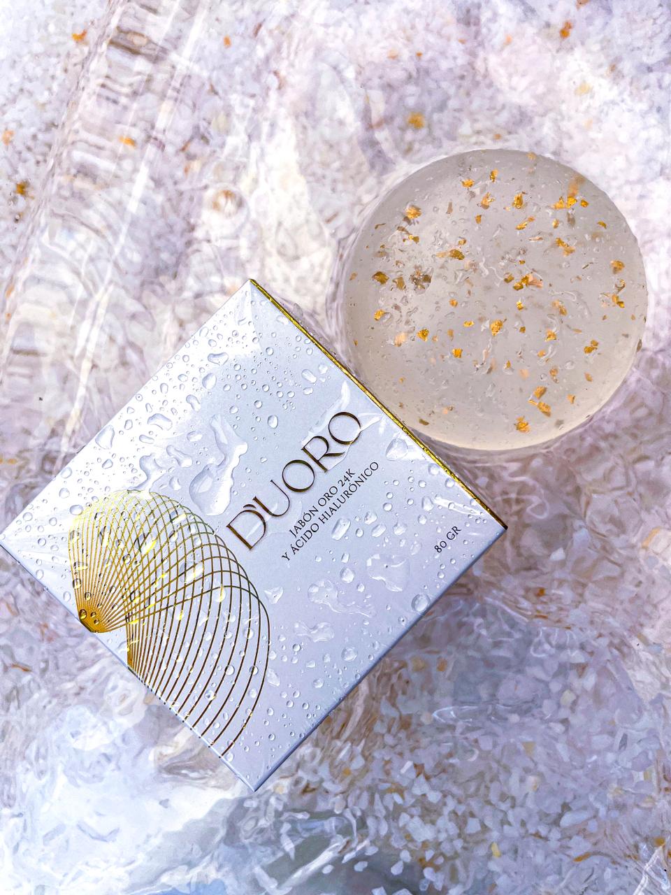 Jabón con Oro Cosmético 24K DUORO